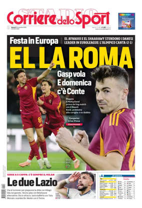 Cover of Corriere dello Sport (Lazio)
