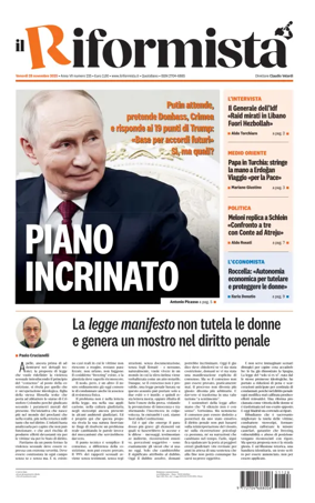 Cover of Il Riformista (Italy)