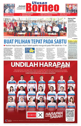 Cover of Utusan Borneo (Sabah)