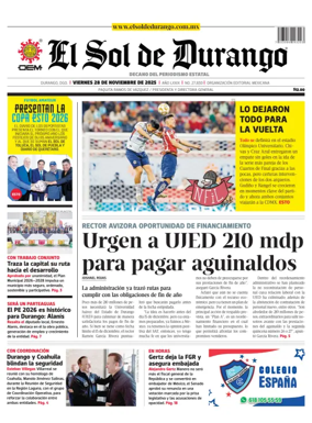 Cover of El Sol de Durango
