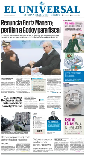 Cover of El Universal