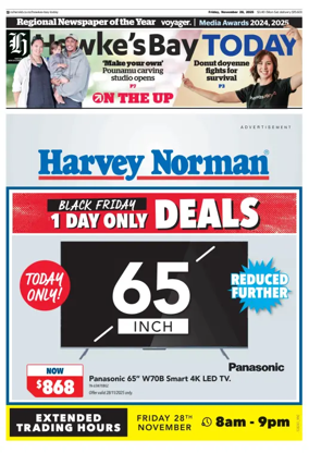 Cover of Hawke's Bay Today