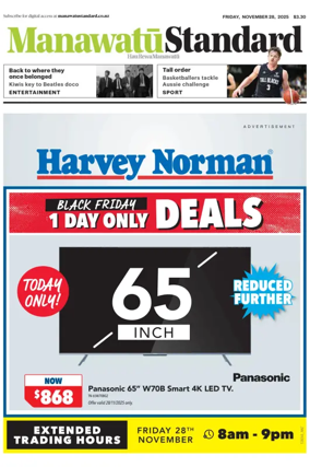 Cover of Manawatu Standard