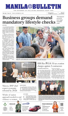 Cover of Manila Bulletin