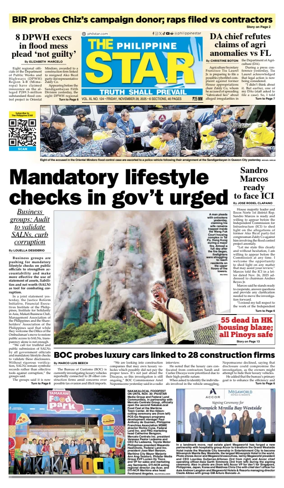 Cover of The Philippine Star
