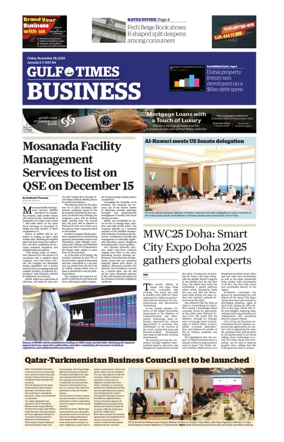 Cover of Gulf Times Business
