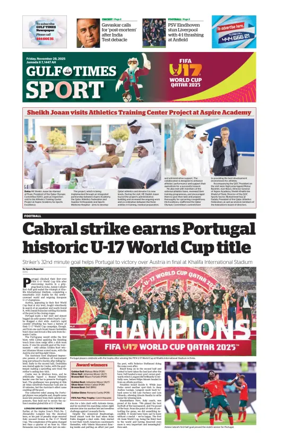 Cover of Gulf Times Sport