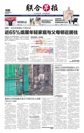 Cover of Lianhe Zaobao
