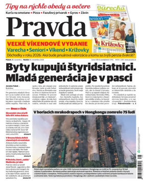Cover of Pravda of Slovakia