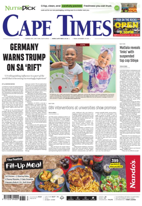 Cover of Cape Times