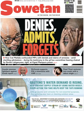 Cover of Sowetan