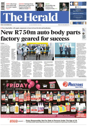 Cover of The Herald (South Africa)