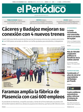 Cover of El Periódico Extremadura