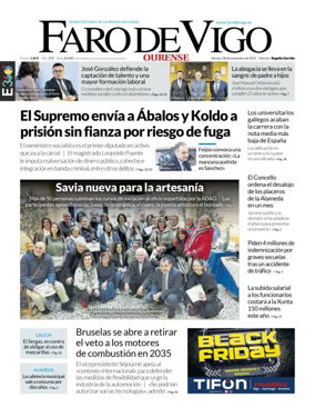 Cover of Faro de Vigo (Ourense)