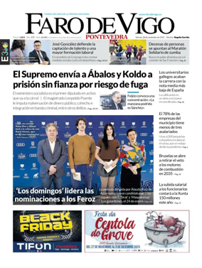 Cover of Faro de Vigo (Pontevedra)