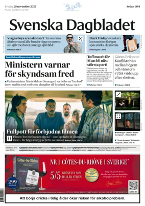Cover of Svenska Dagbladet