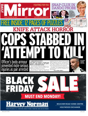Cover of Daily Mirror (Northern Ireland)