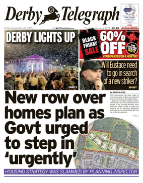 Cover of Derby Telegraph