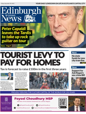 Cover of Edinburgh Evening News