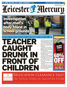 Cover of Leicester Mercury