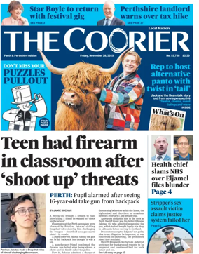 Cover of The Courier & Advertiser (Perth and Perthshire Edition)