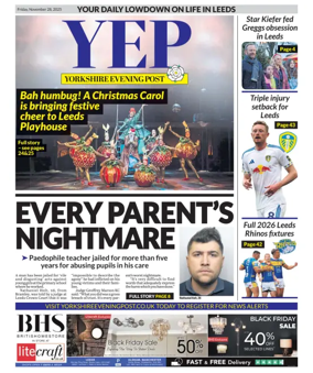 Cover of Yorkshire Evening Post