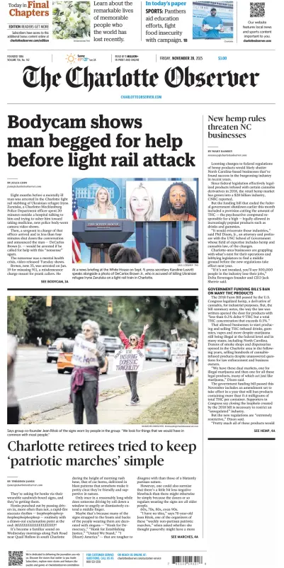 Cover of The Charlotte Observer