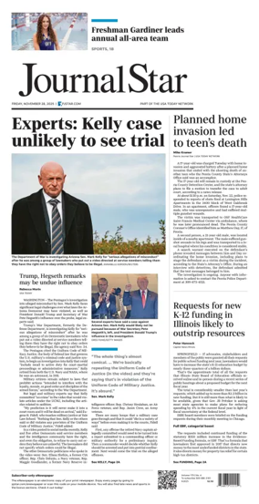 Cover of Journal Star (Peoria)