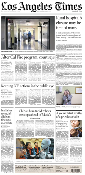 Cover of Los Angeles Times