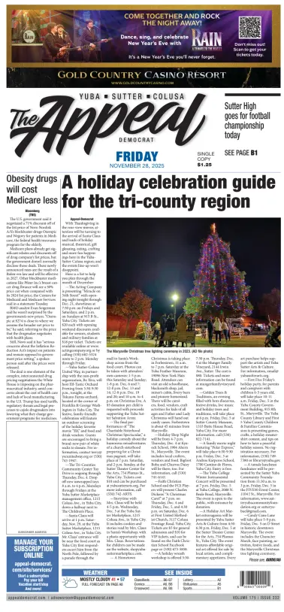 Cover of Marysville Appeal-Democrat    