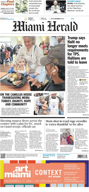 Cover of Miami Herald