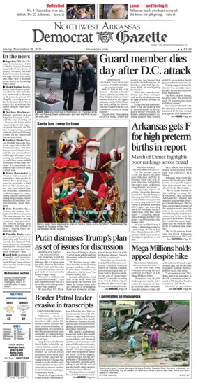 Cover of Northwest Arkansas Democrat-Gazette