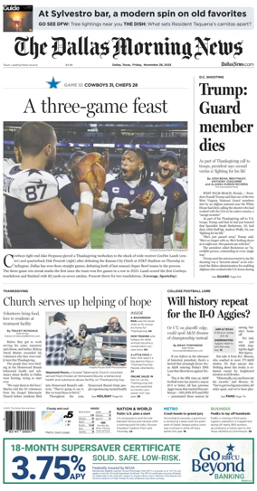 Cover of The Dallas Morning News