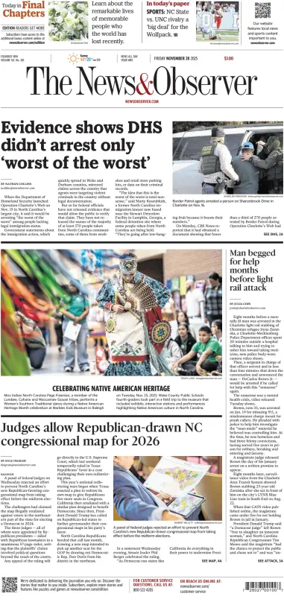 Cover of The News & Observer