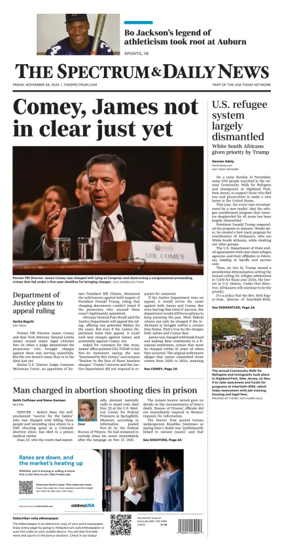 Cover of The Spectrum & Daily News