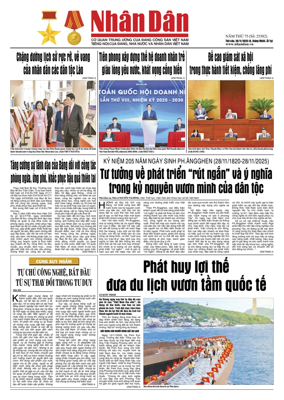 Cover of Nhan Dan newspaper