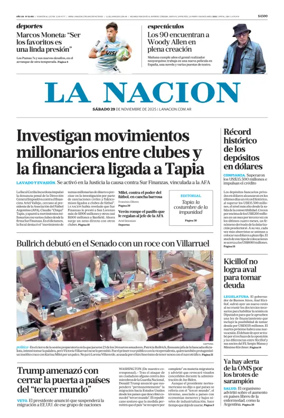 Cover of La Nacion