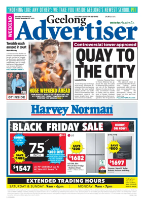 Cover of Geelong Advertiser