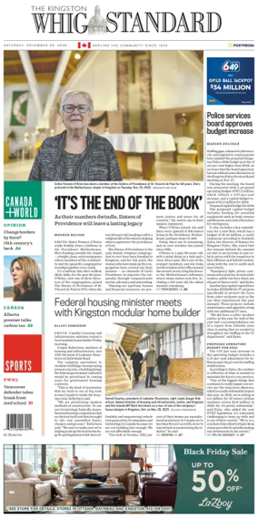 Cover of Kingston Whig-Standard