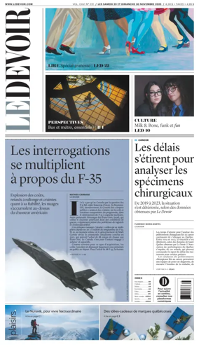 Cover of Le Devoir