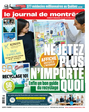 Cover of Le Journal de Montreal