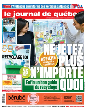 Cover of Le Journal de Quebec