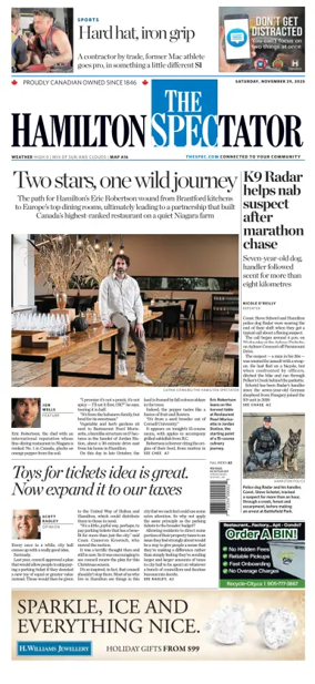 Cover of The Hamilton Spectator