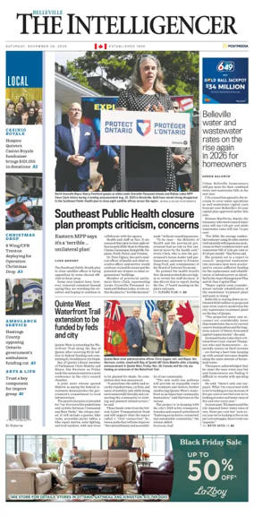 Cover of The Intelligencer (Belleville)