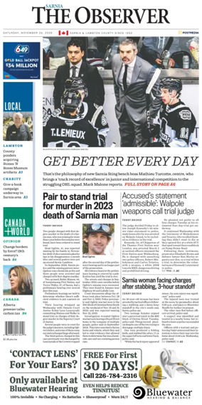 Cover of The Observer (Sarnia)