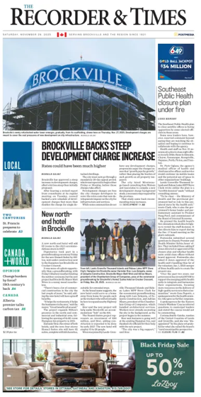 Cover of The Recorder & Times (Brockville)