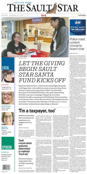 Cover of The Sault Star