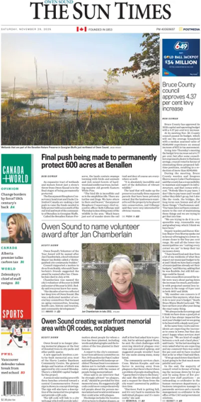 Cover of The Sun Times (Owen Sound)