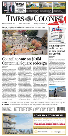 Cover of Times Colonist