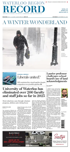 Cover of Waterloo Region Record